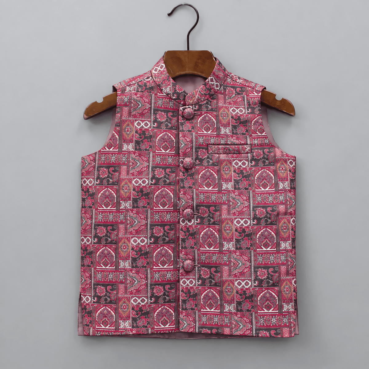 Stylish Kid's Nehru Jacket - Jaipuri Crown