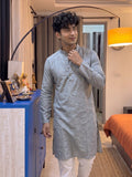 Stylish Plan Long Kurta - Jaipuri Crown