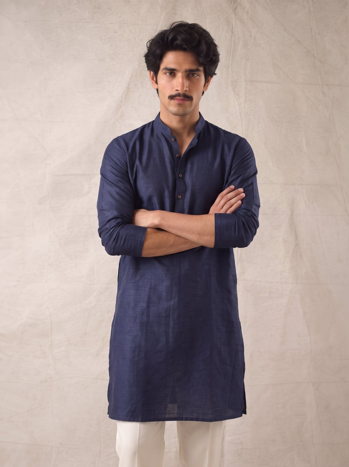 Stylish Plan Long Kurta - Jaipuri Crown