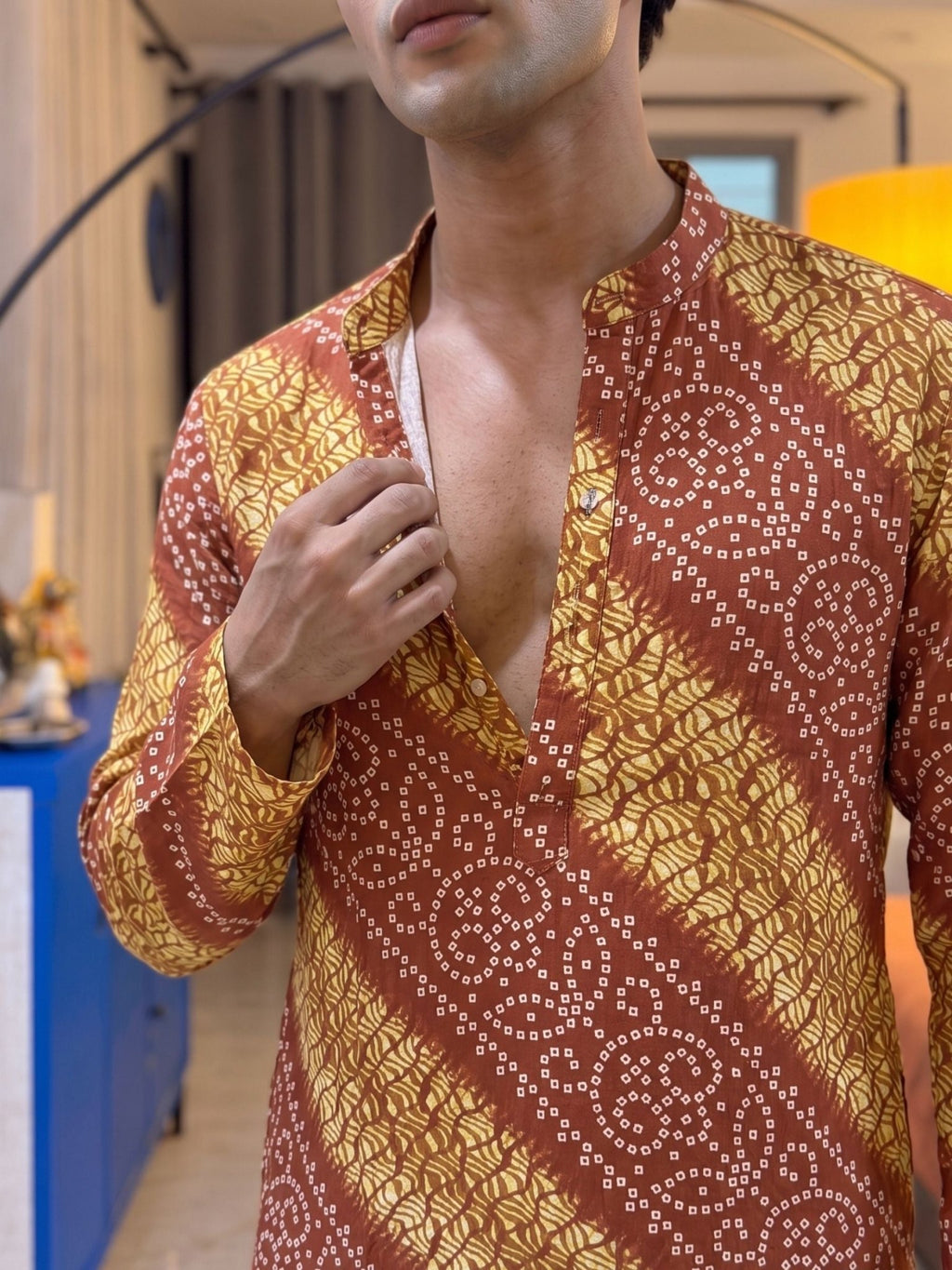 Stylish Printed Long Kurta - Jaipuri Crown