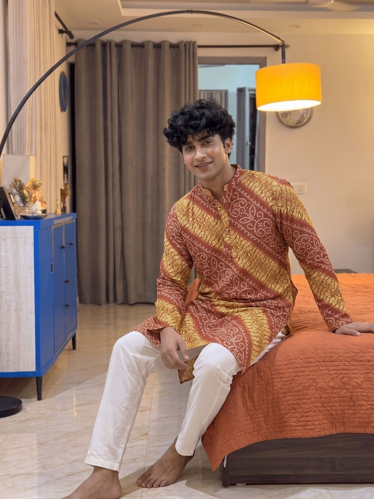 Stylish Printed Long Kurta - Jaipuri Crown