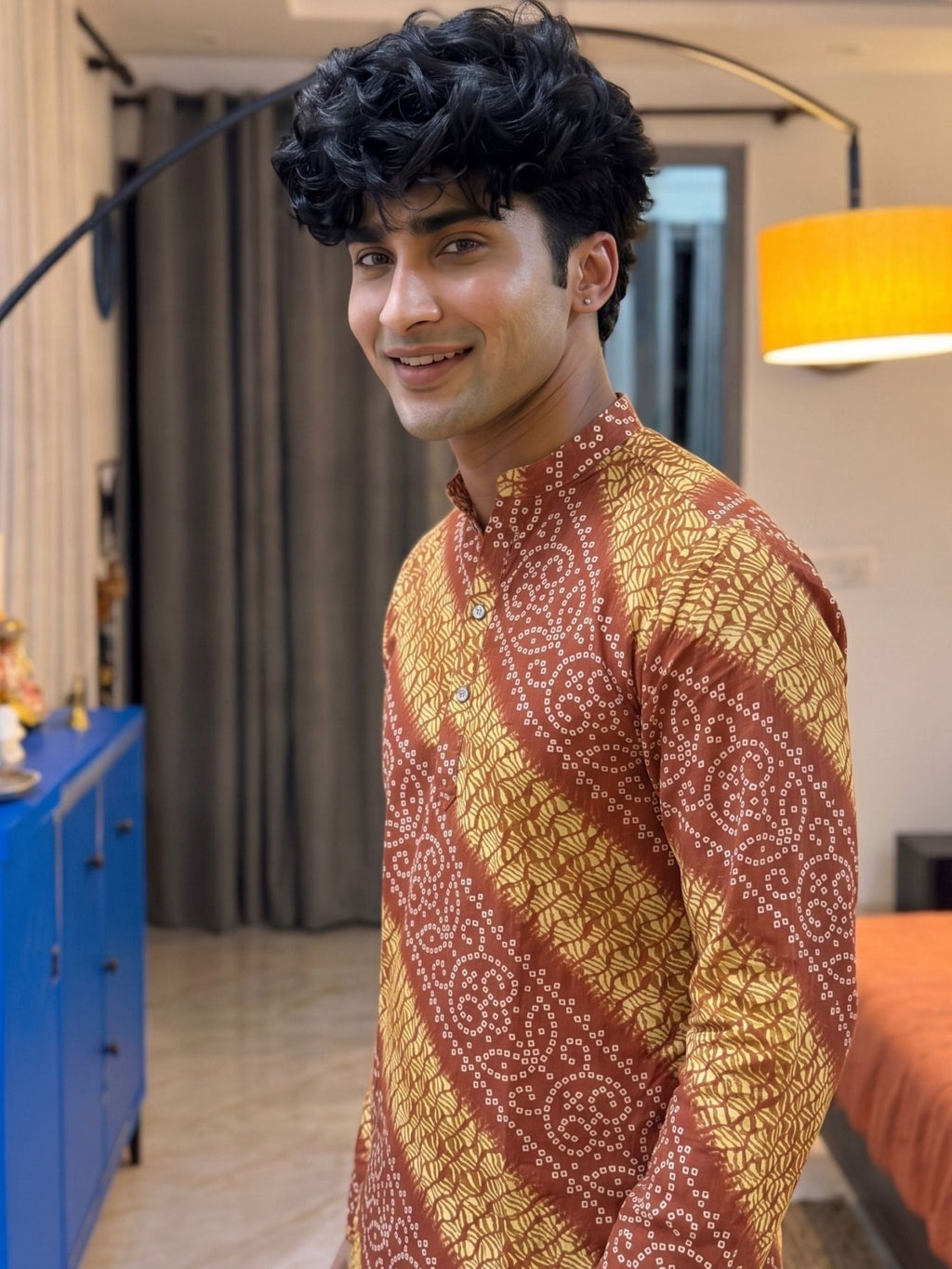 Stylish Printed Long Kurta - Jaipuri Crown