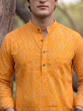Sunshine Whirl – Printed Cotton Short Kurta - Jaipuri Crown