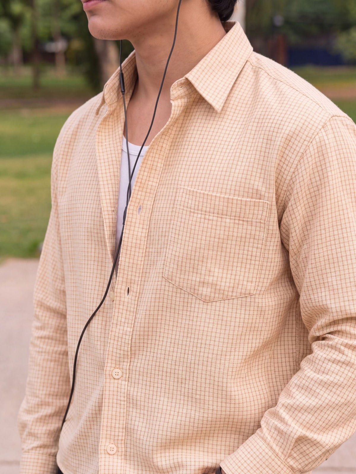 Sunshine Yellow Check Crop Shirt - Jaipuri Crown
