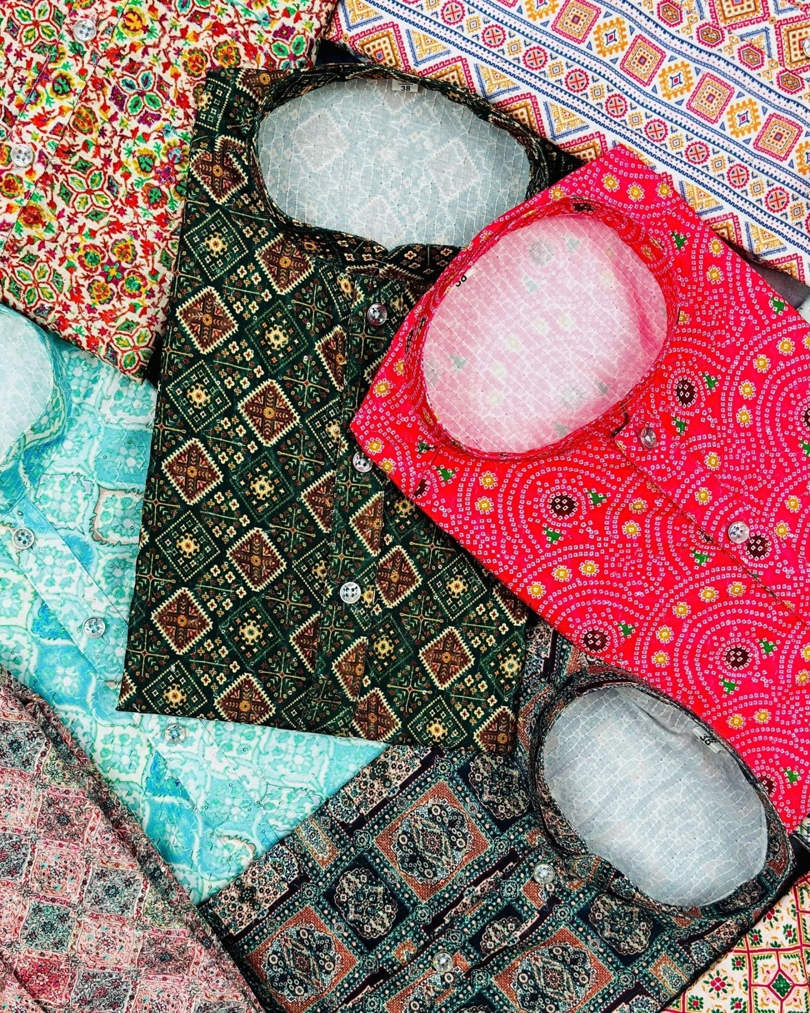 Tailored Charm Printed Kurta - Jaipuri Crown