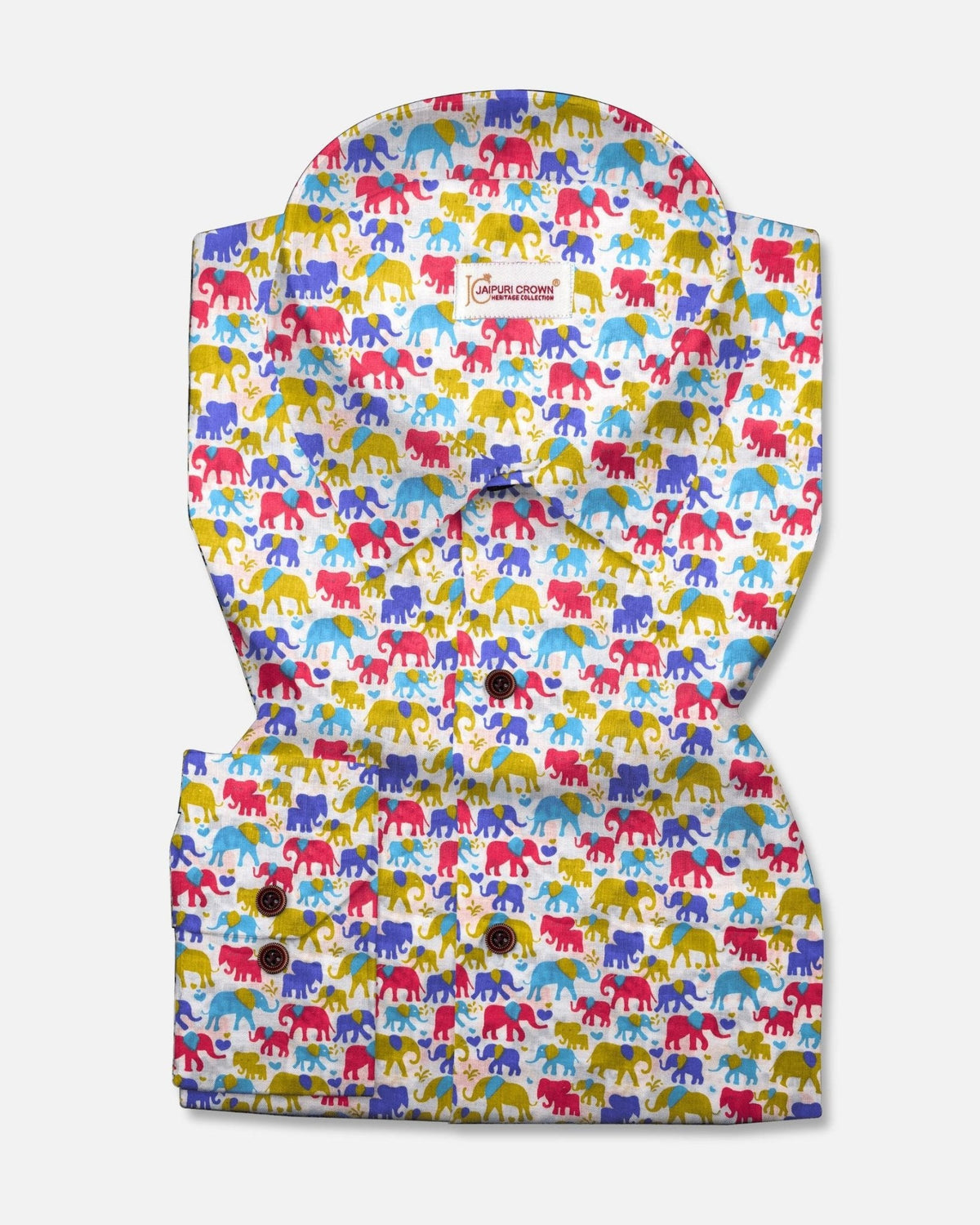 The Baby Haati - Pure Cotton Shirt - Jaipuri Crown