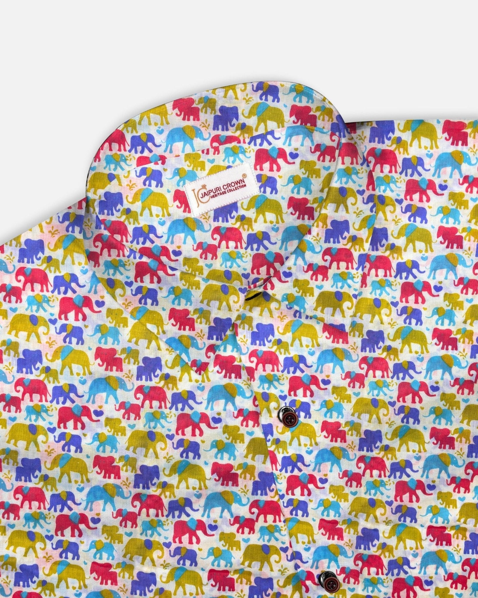 The Baby Haati - Pure Cotton Shirt - Jaipuri Crown
