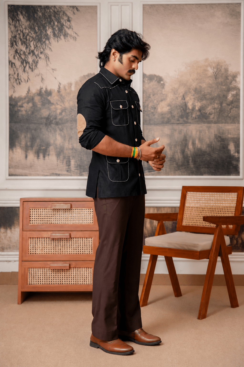 The Ultimate Hunting Shirt — Black - Jaipuri Crown