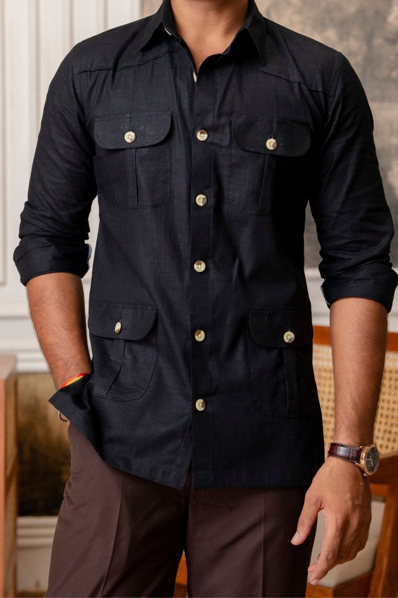 The Ultimate Hunting Shirt — Black Panther - Jaipuri Crown