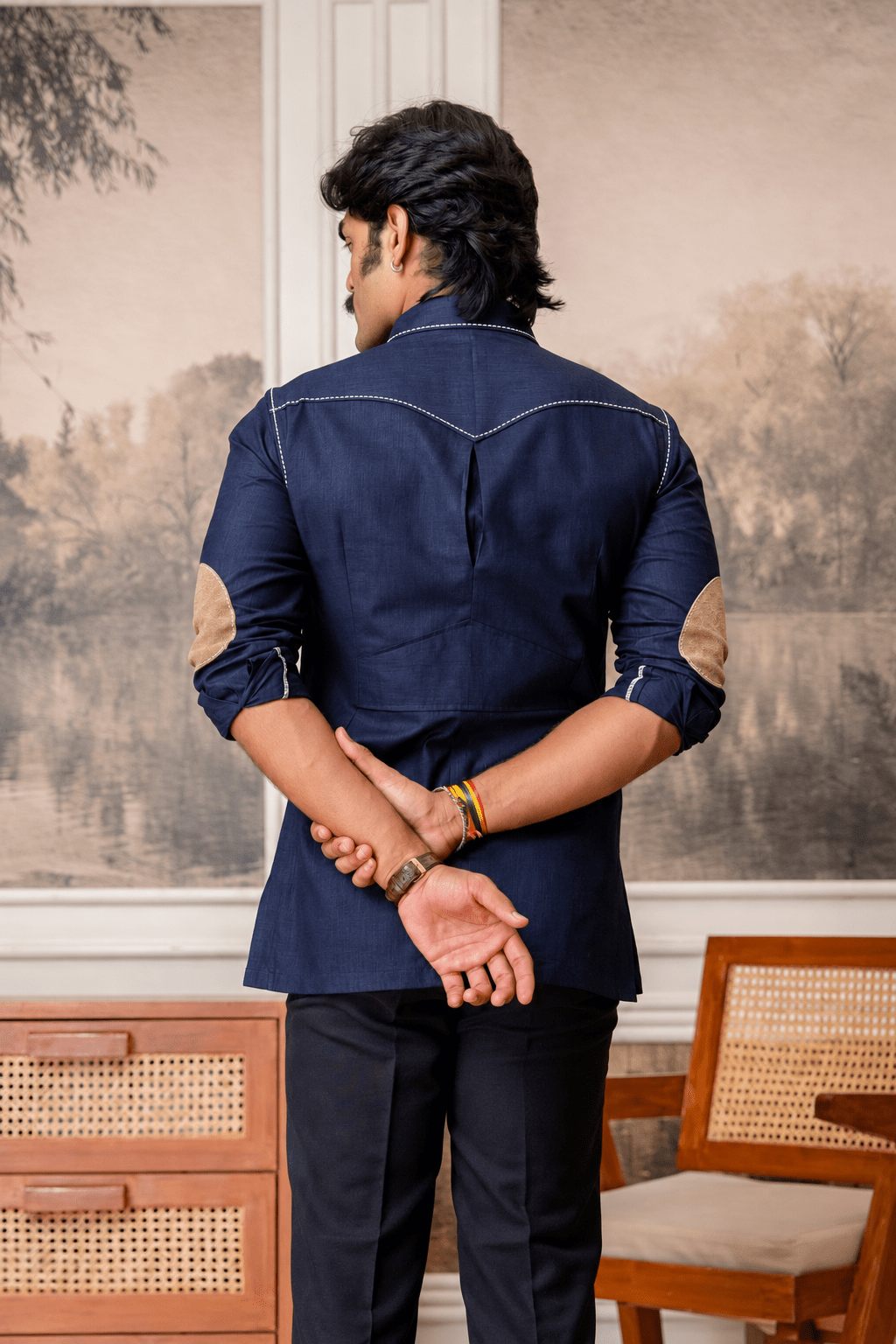 The Ultimate Hunting Shirt — Blue - Jaipuri Crown
