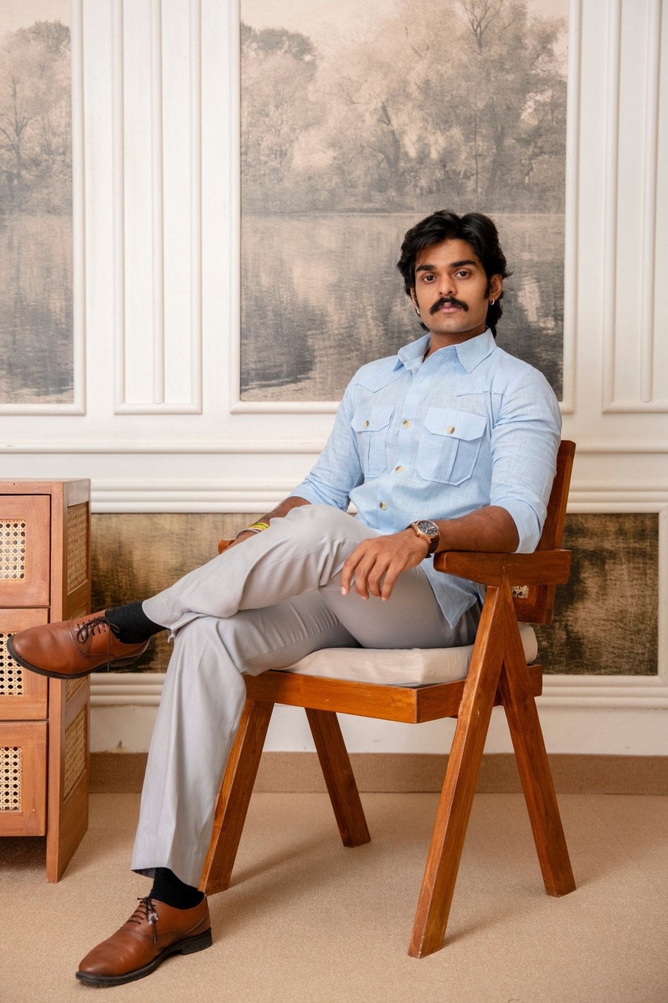 The Ultimate Hunting Shirt — Blue Falcon - Jaipuri Crown
