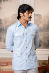 The Ultimate Hunting Shirt — Blue Falcon - Jaipuri Crown