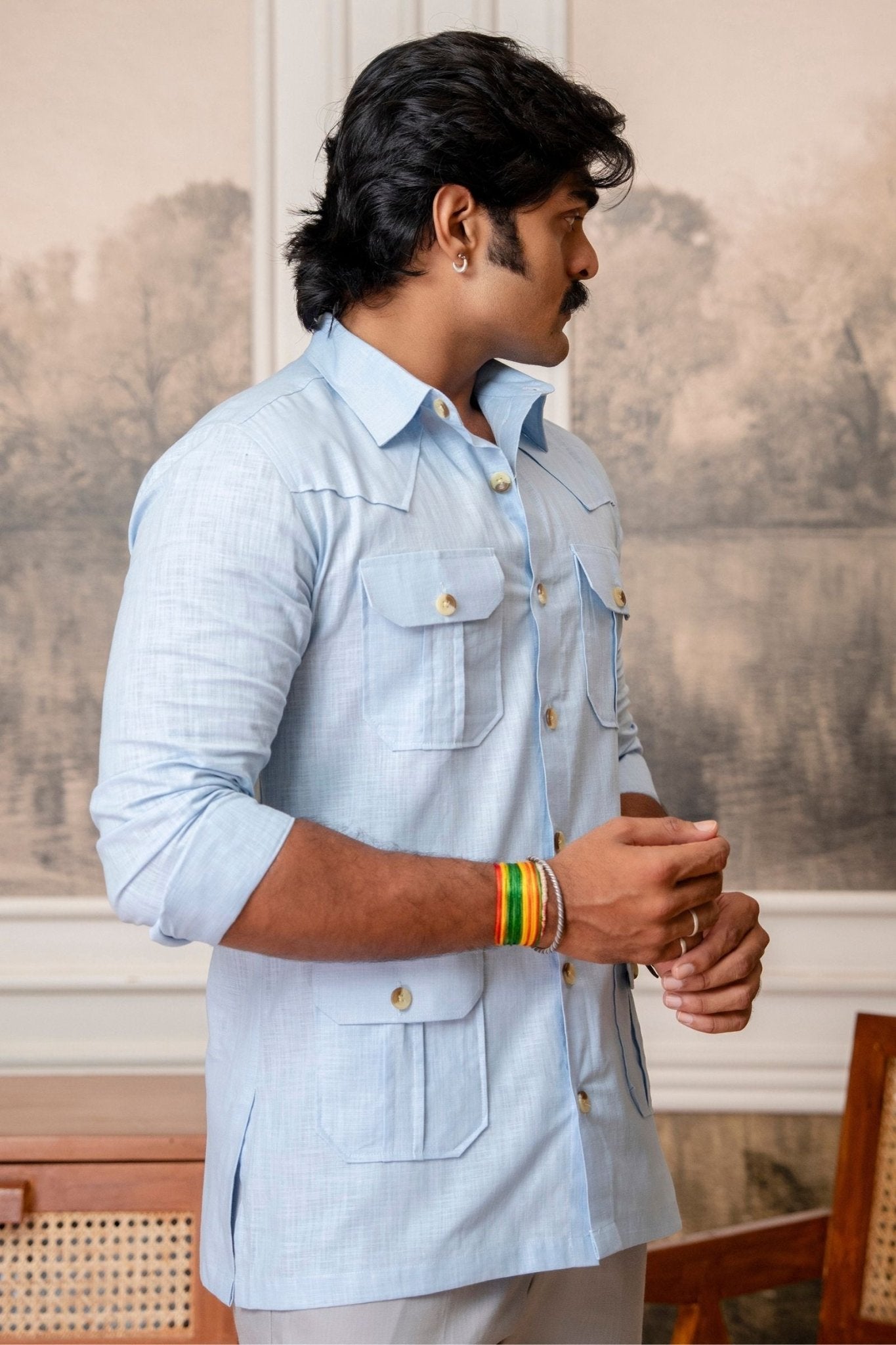 The Ultimate Hunting Shirt — Blue Falcon - Jaipuri Crown
