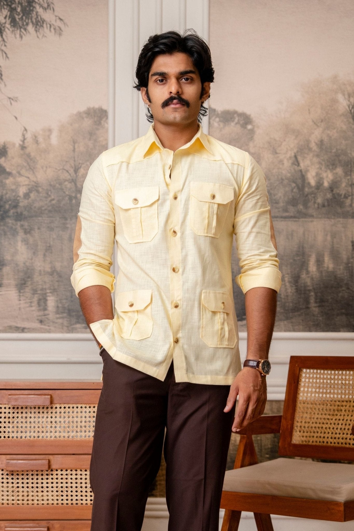 The Ultimate Hunting Shirt — Desert Gold - Jaipuri Crown