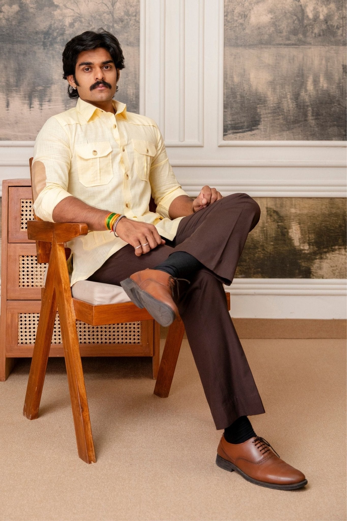 The Ultimate Hunting Shirt — Desert Gold - Jaipuri Crown