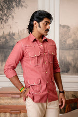 The Ultimate Hunting Shirt — Maharaja Rose - Jaipuri Crown