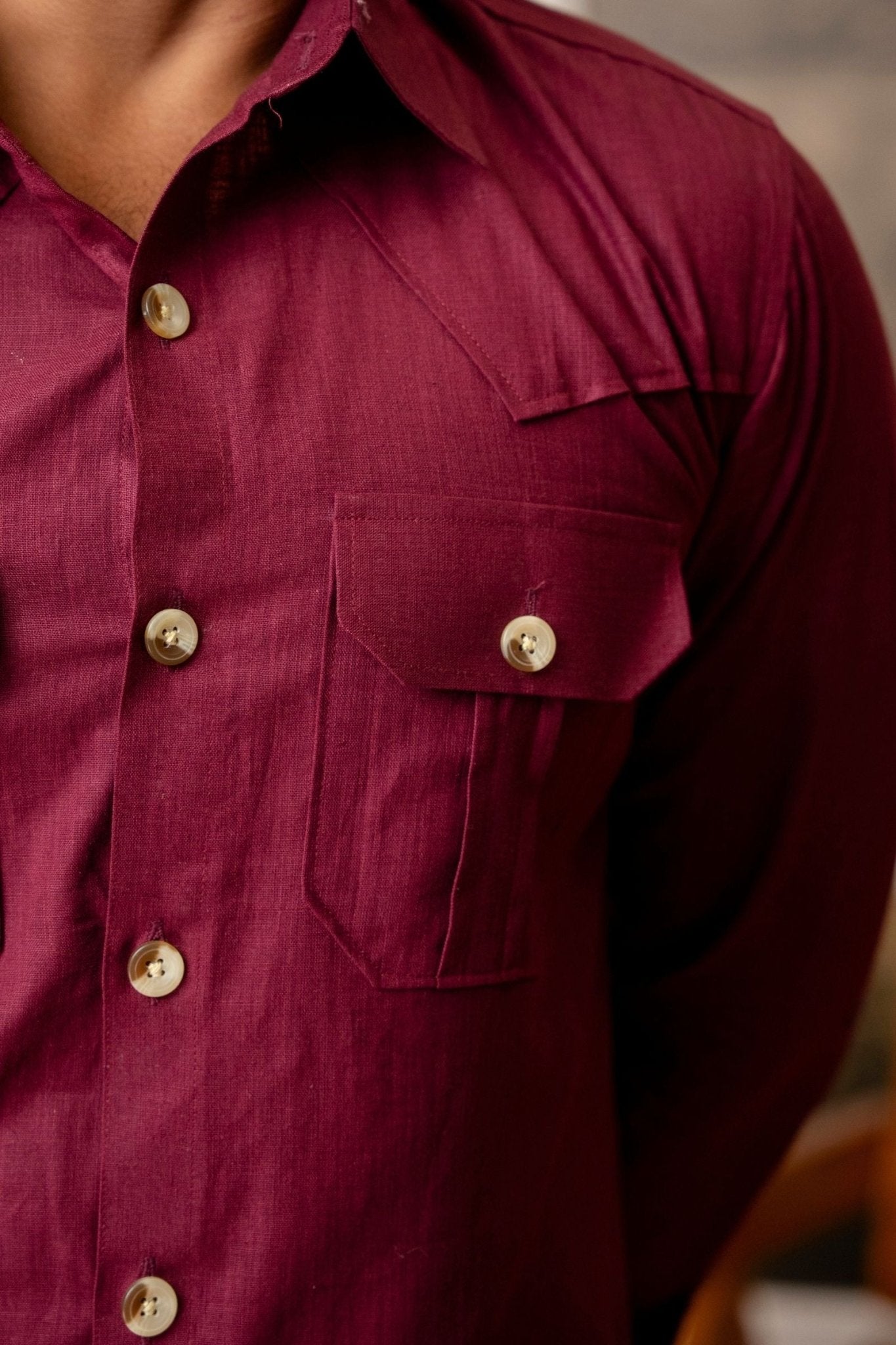 The Ultimate Hunting Shirt — Maharaja Wine - Jaipuri Crown