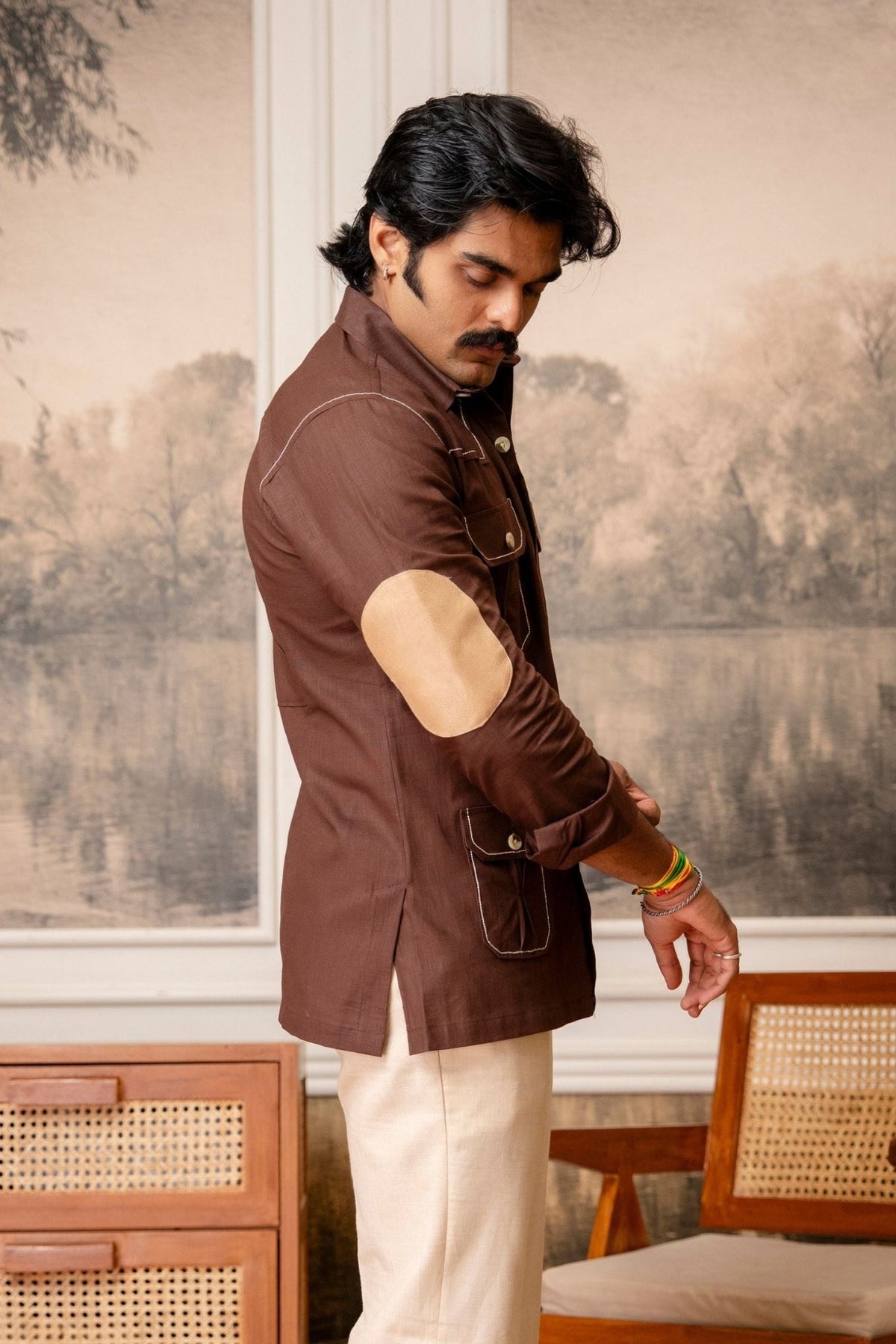 The Ultimate Hunting Shirt — Saddle Brown - Jaipuri Crown