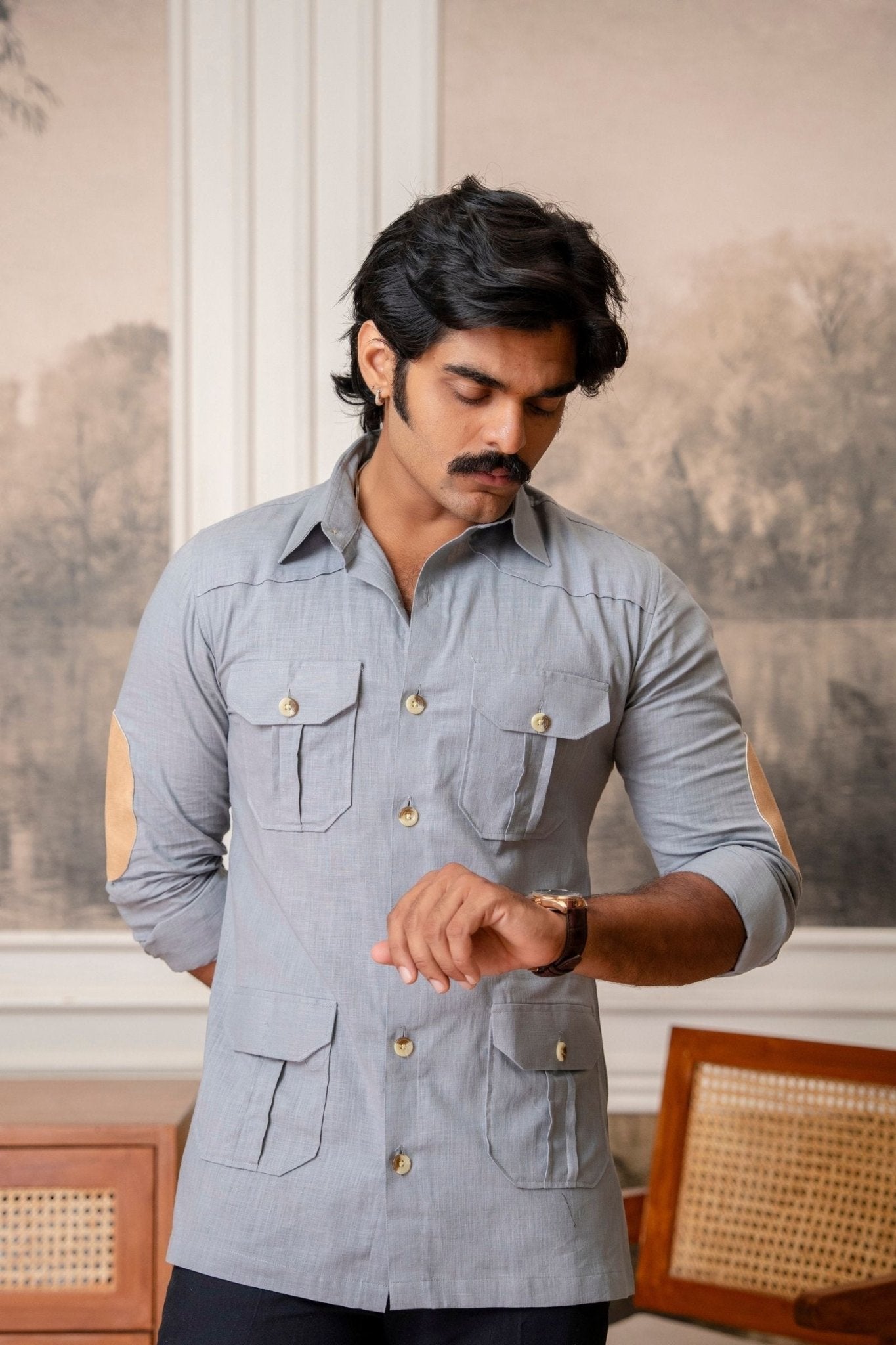 The Ultimate Hunting Shirt — Silver Wolf - Jaipuri Crown