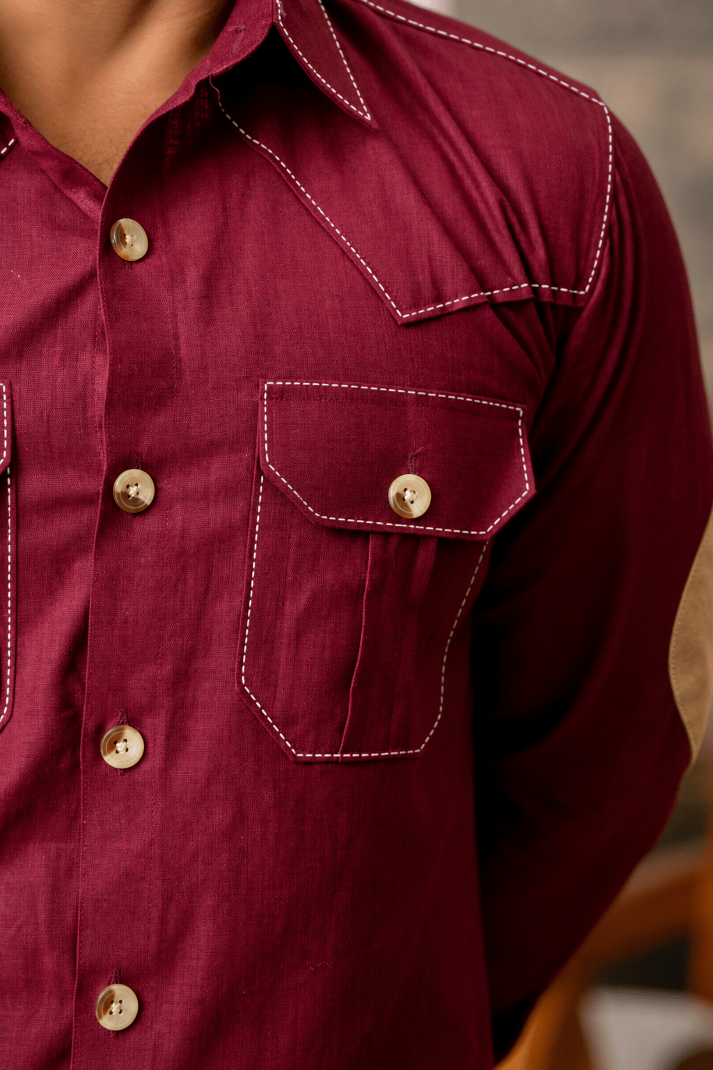 The Ultimate Hunting Shirt — Wine - Jaipuri Crown