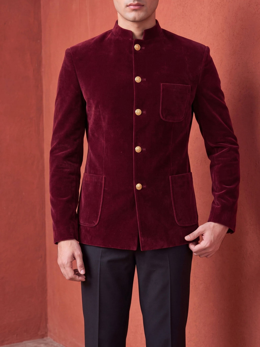 The Ultimate Royal Velvet – Burgundy - Jaipuri Crown