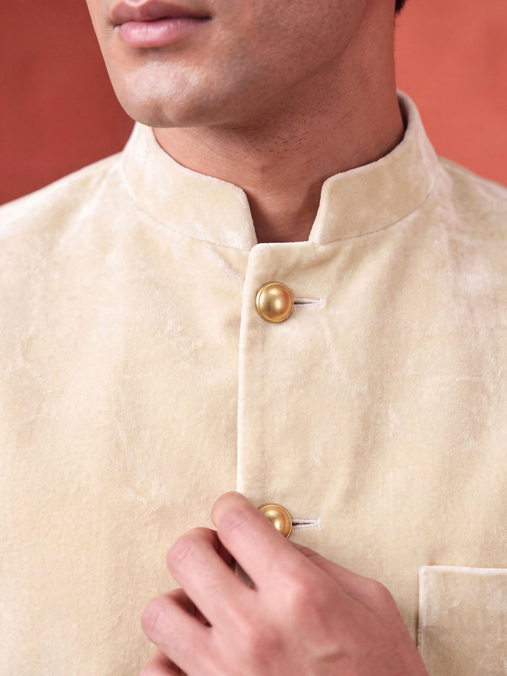 The Ultimate Royal Velvet Jodhpuri – Ivory - Jaipuri Crown