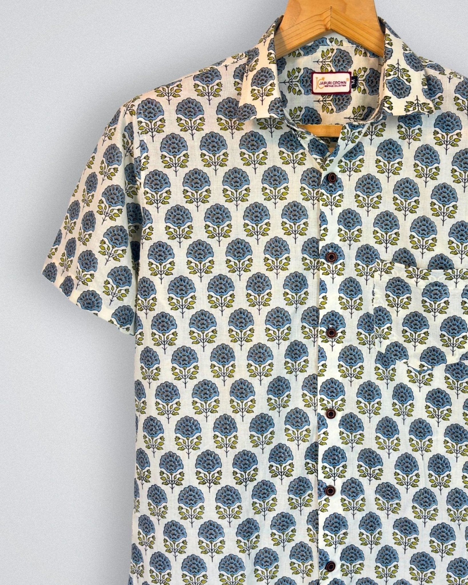 Tree of Life – Block Printed Cotton Half Sleeve - Jaipuri Crown