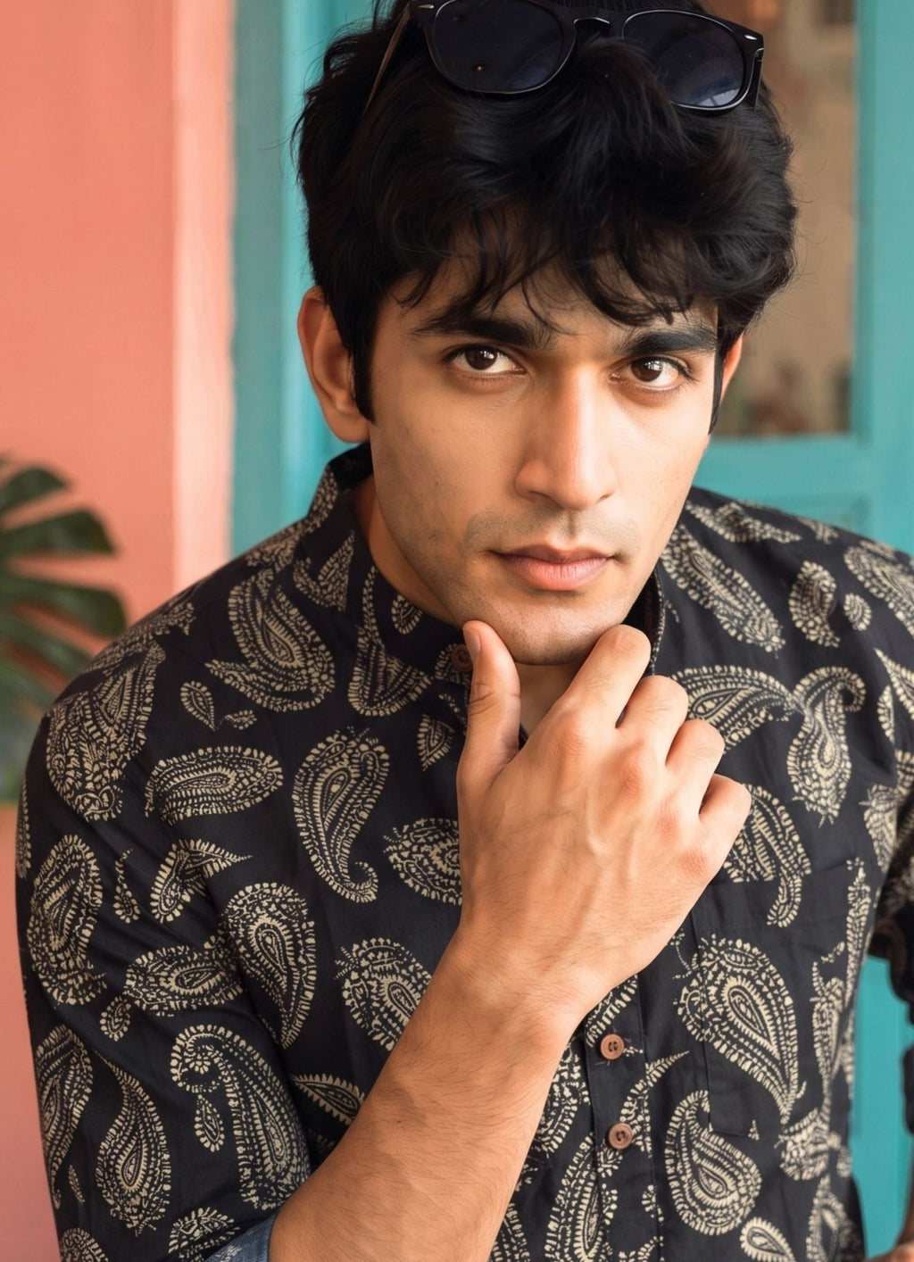 Trendy Elegance – Printed Cotton Short Kurta - Jaipuri Crown