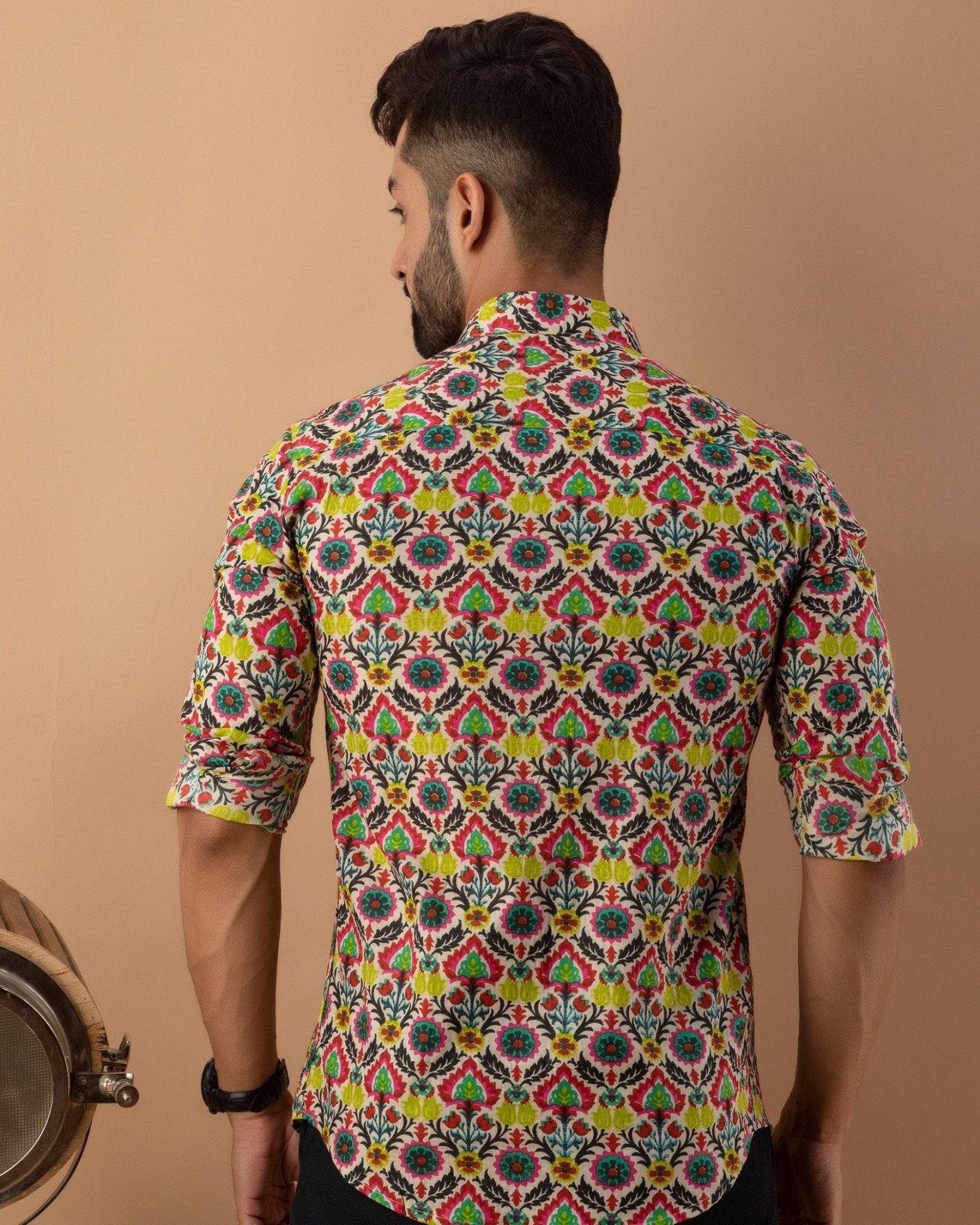 Tribal Multi printed Shirt - Pure Cotton Shirt - Pure Cotton Shirt - Jaipuri Crown