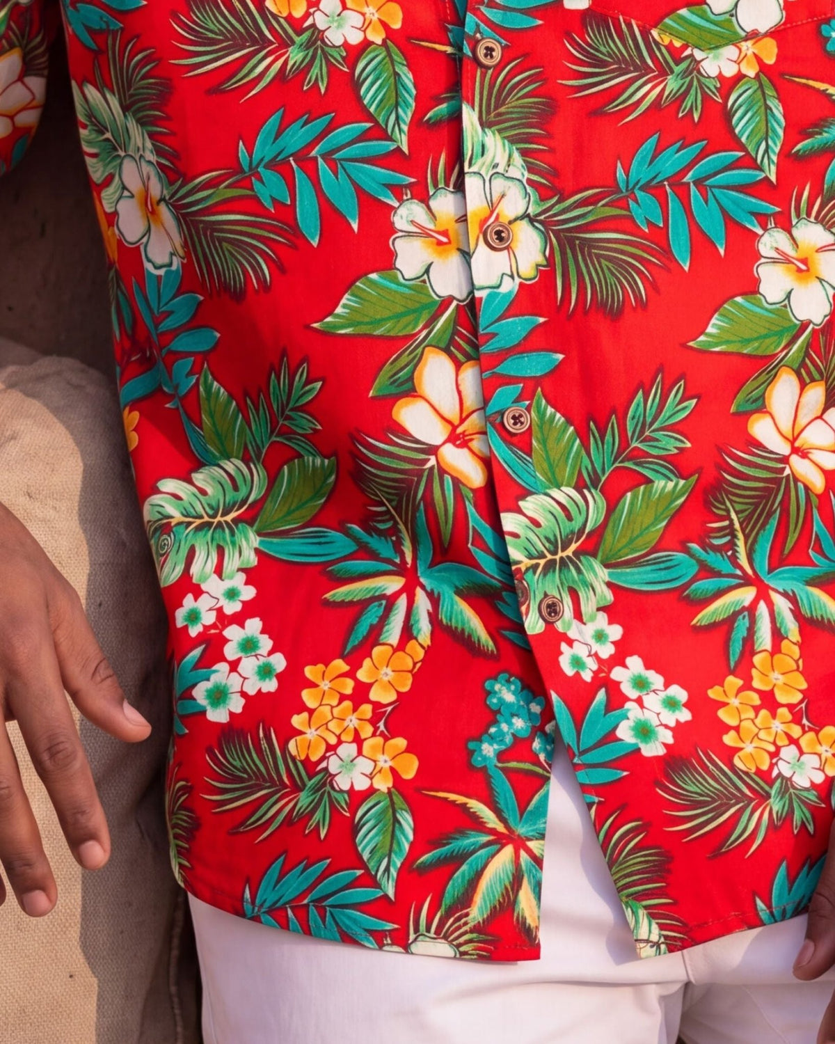 Tropical Vibes – Half Sleeve Cotton Shirt - Jaipuri Crown