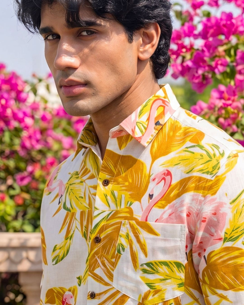 Tropical Vibes – Printed Cotton Full Sleeve Shirt - Jaipuri Crown