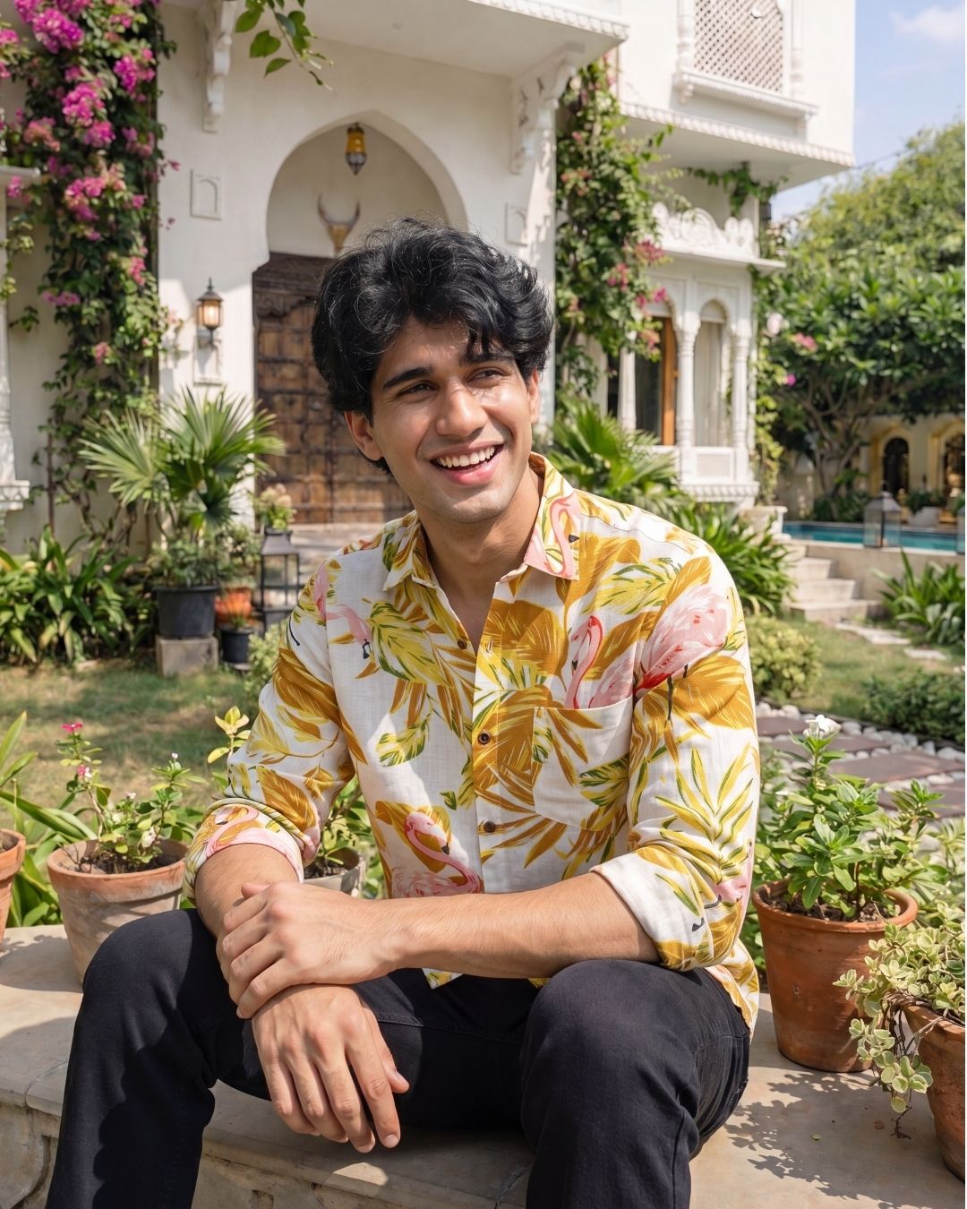 Tropical Vibes – Printed Cotton Full Sleeve Shirt - Jaipuri Crown