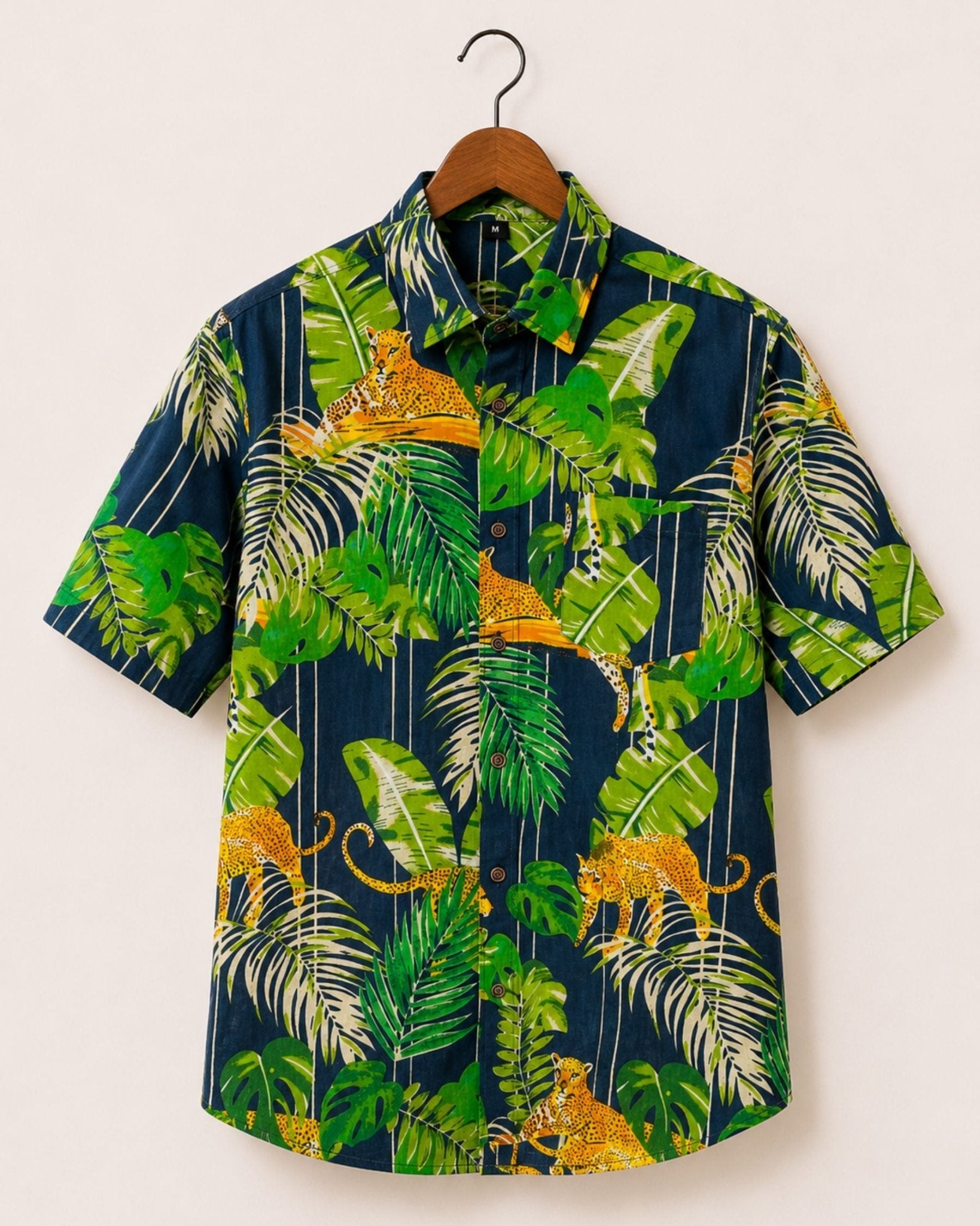 Tropical Vibes – Printed Cotton Half Sleeve Shirt - Jaipuri Crown