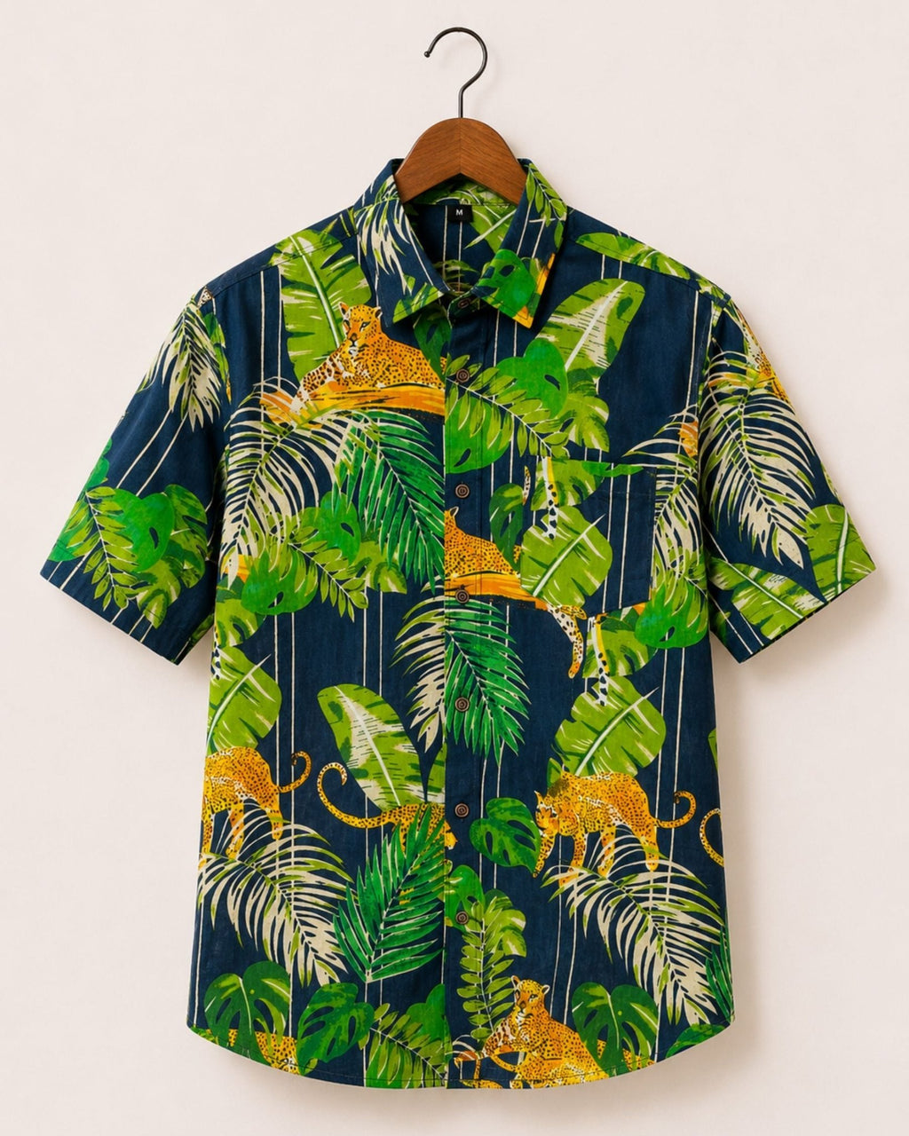 Tropical Vibes – Printed Cotton Half Sleeve Shirt - Jaipuri Crown