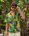 Tropical Vibes – Printed Cotton Half Sleeve Shirt - Jaipuri Crown