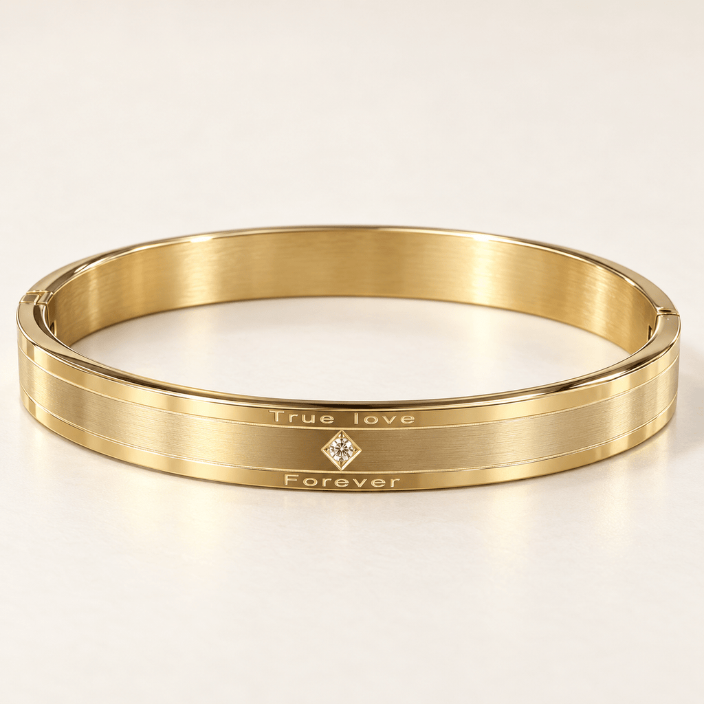 True Love Forever Gold Bracelet - Men's Jewellery - Jaipuri Crown