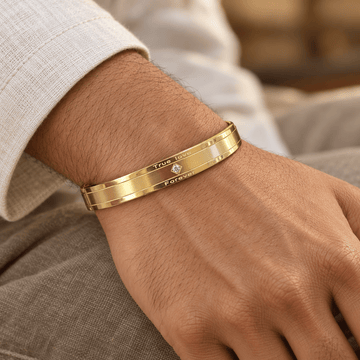True Love Forever Gold Bracelet - Men's Jewellery - Jaipuri Crown
