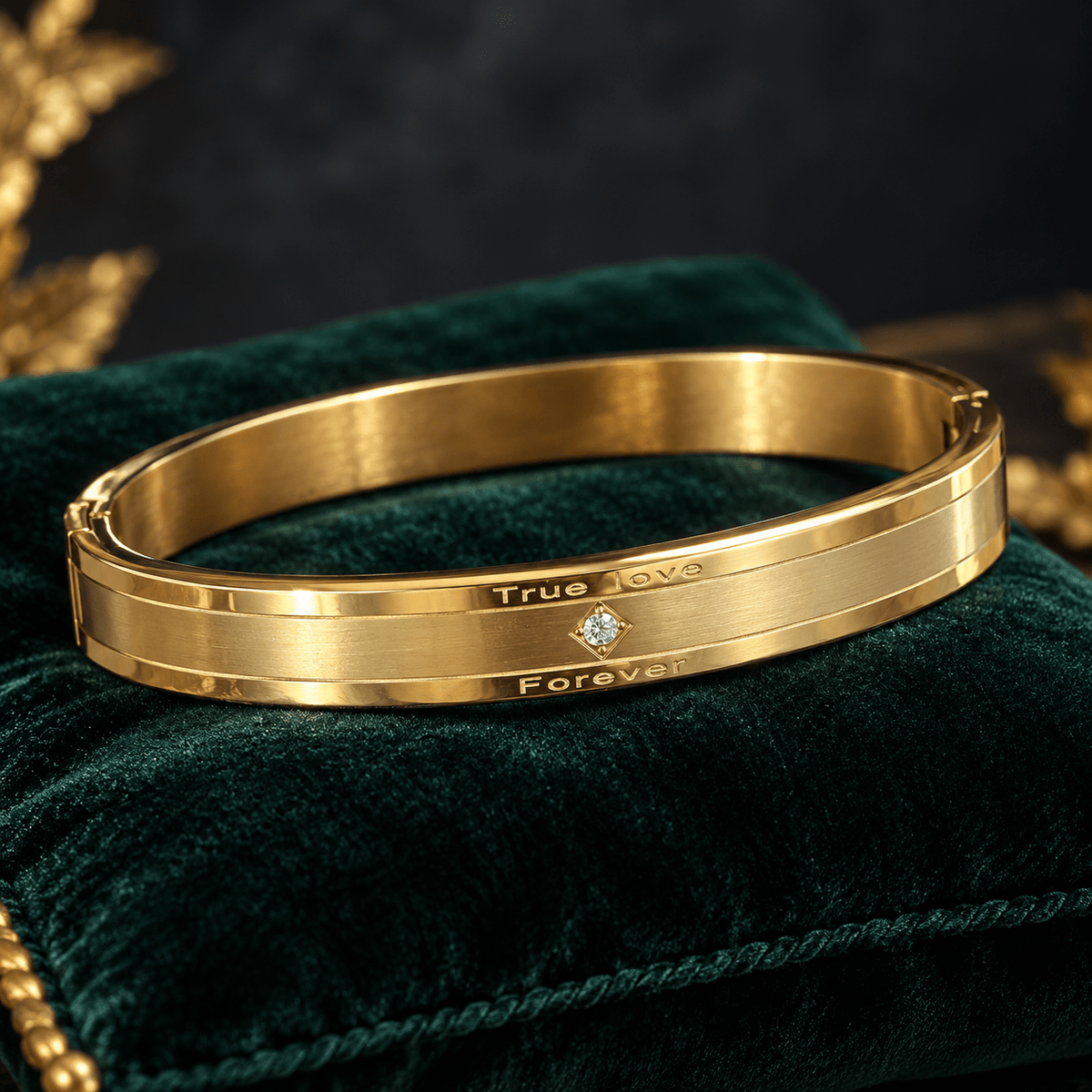 True Love Forever Gold Bracelet - Men's Jewellery - Jaipuri Crown