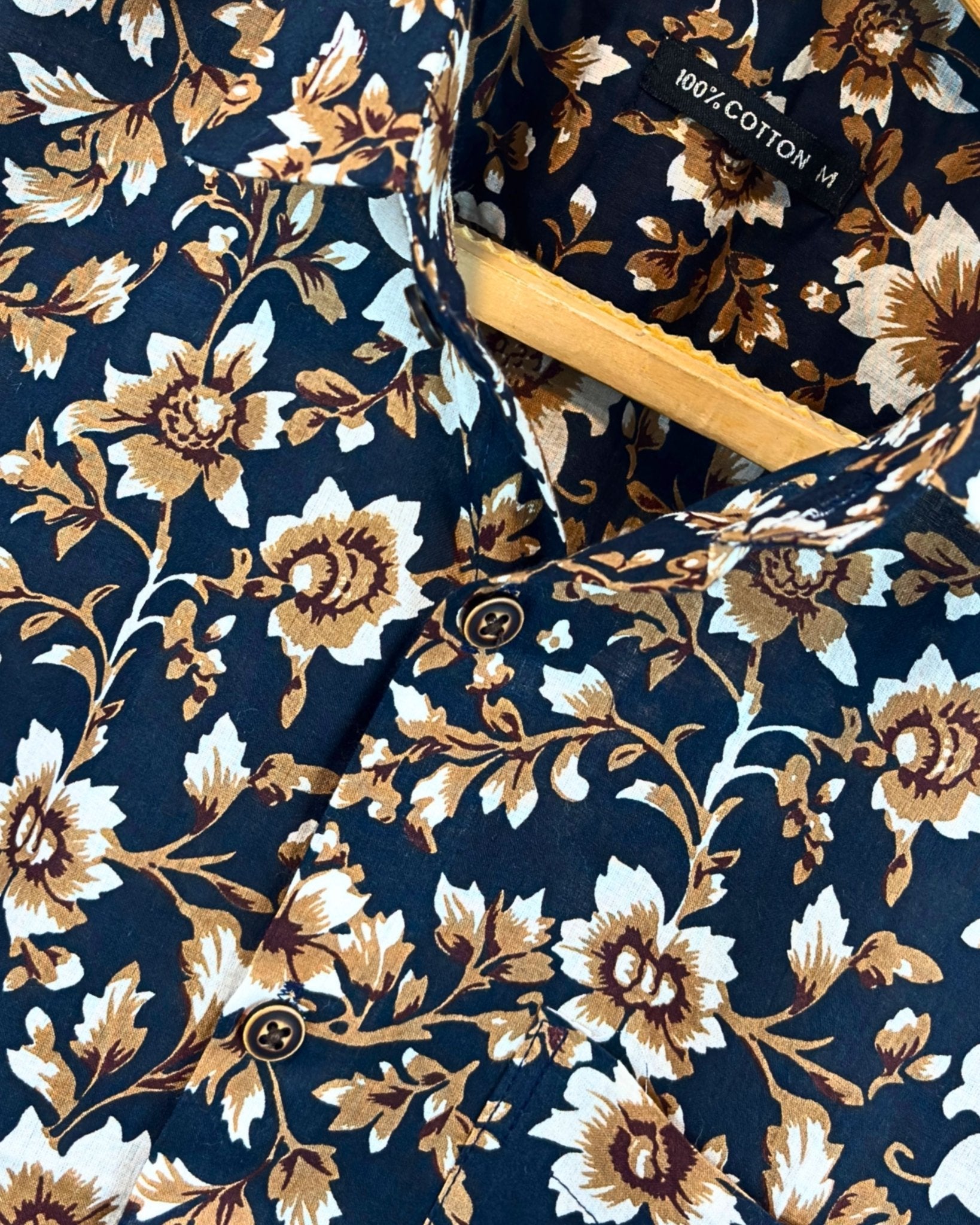 Tulip Breeze – Half Sleeve Cotton Shirt - Jaipuri Crown