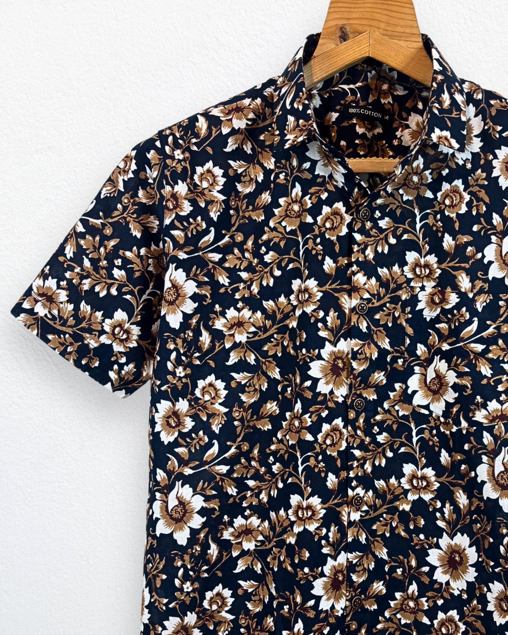 Tulip Breeze – Half Sleeve Cotton Shirt - Jaipuri Crown
