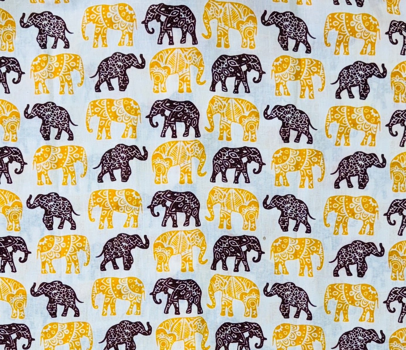 Twin Tusker – Half Sleeve Cotton Shirt - Jaipuri Crown