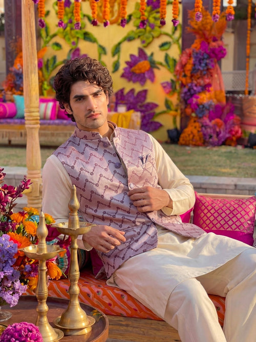 "विरासत" (Virasat) Zig-Zag Modi Jacket - Jaipuri Crown