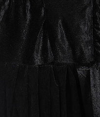 Velvet Dhoti Pant - Black - Jaipuri Crown