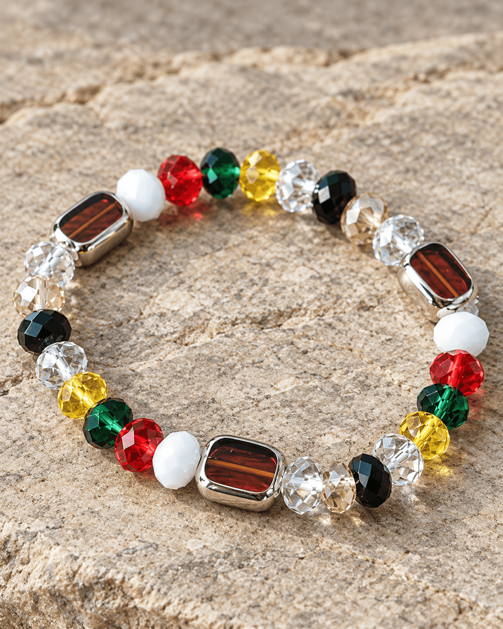 Vibrant Macro Multicolor Bracelet - Men's Jewellery - Jaipuri Crown