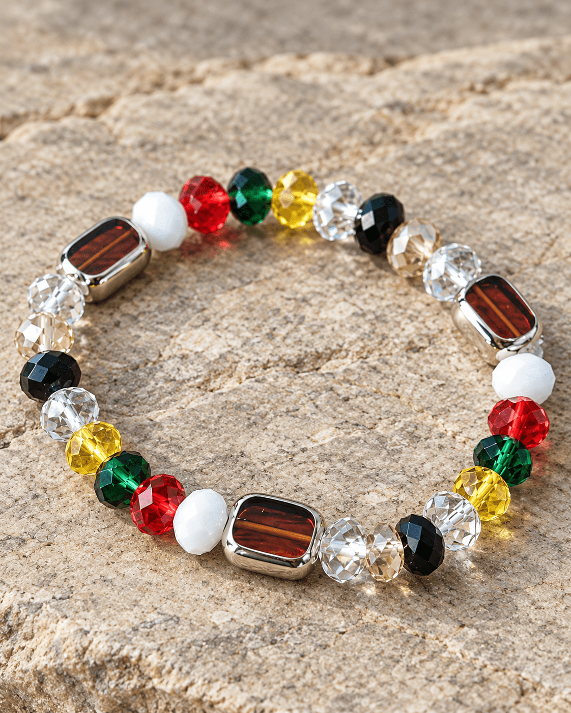 Vibrant Macro Multicolor Bracelet - Men's Jewellery - Jaipuri Crown