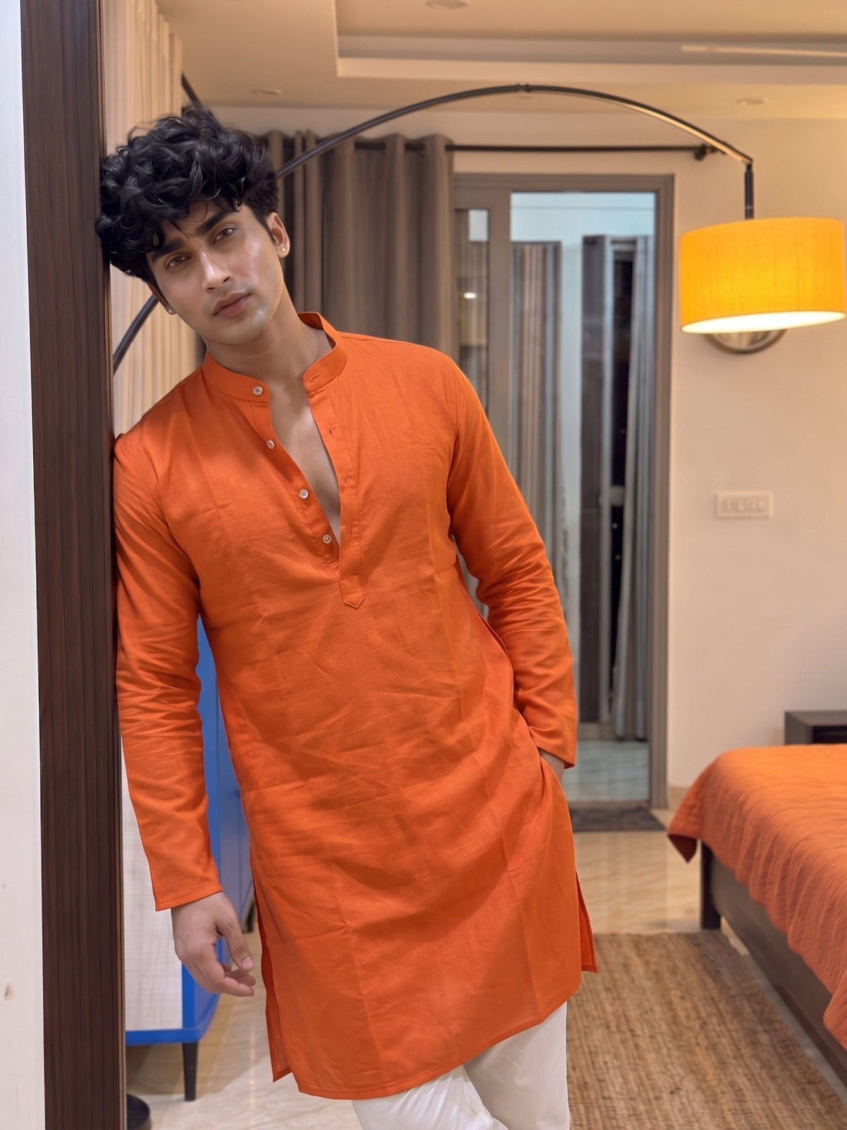 Vibrant Plan Long Kurta - Jaipuri Crown