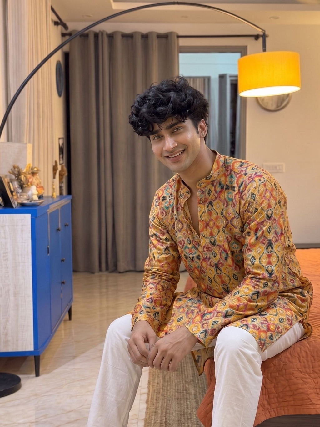 Vibrant Printed Long Kurta for Modern Elegance - Jaipuri Crown