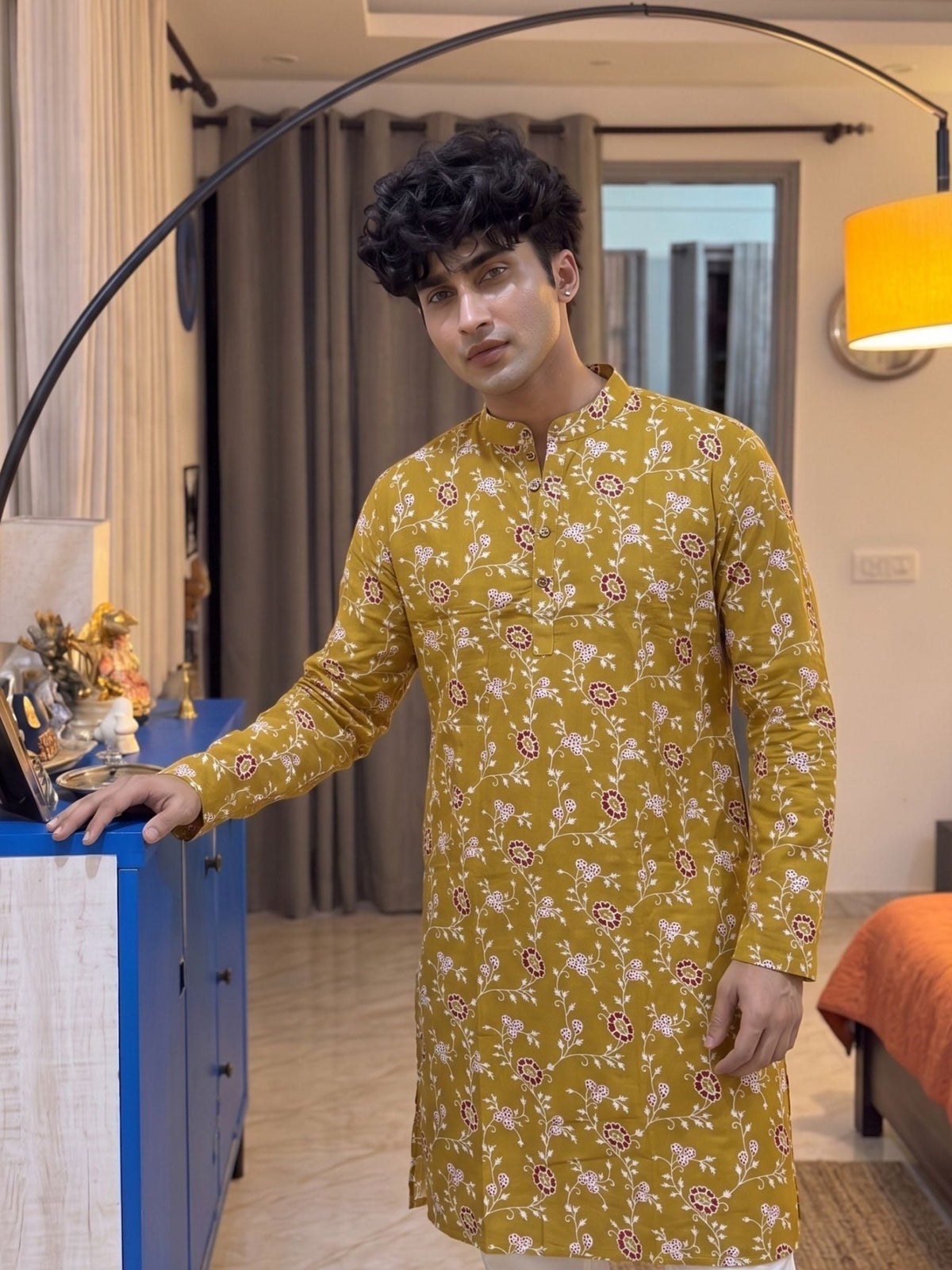 Vibrant Printed Long Kurta for Modern Elegance - Jaipuri Crown