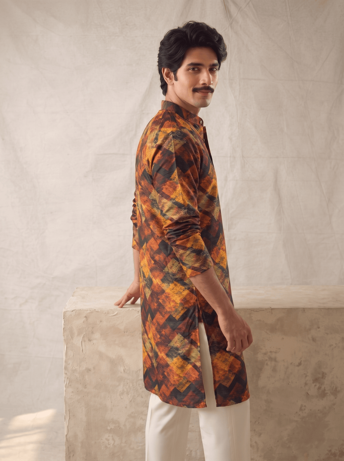 Vibrant Printed Long Kurta for Modern Elegance - Jaipuri Crown