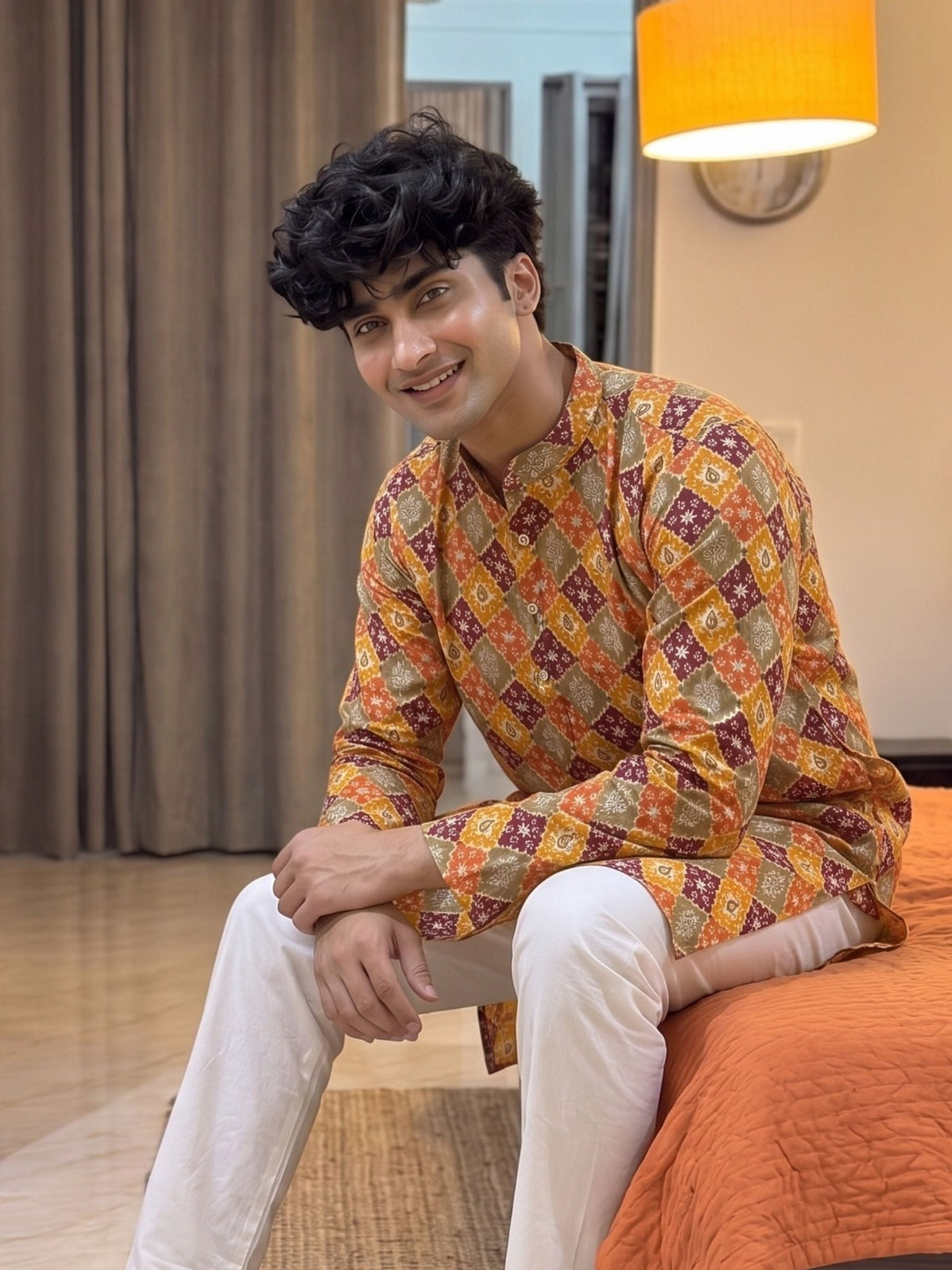 Vibrant Printed Long Kurta for Modern Style - Jaipuri Crown